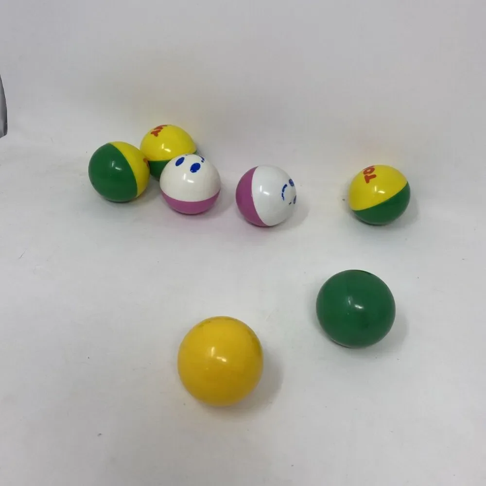 VTG 1995 Tomy Pull N Pop Gumball Machine Ball Dispenser 7 Balls Included Works